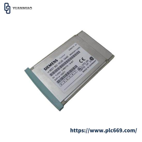 Siemens 6ES7 952-1KL00-0AA0  Flash Memory Card - 2MB