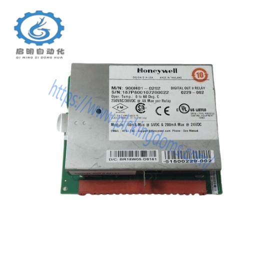 900H01-0202 Honeywell Digital Output, Relays, 8 Channel