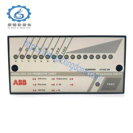 ABB ICSM06A6  Analog I/O Remote Unit