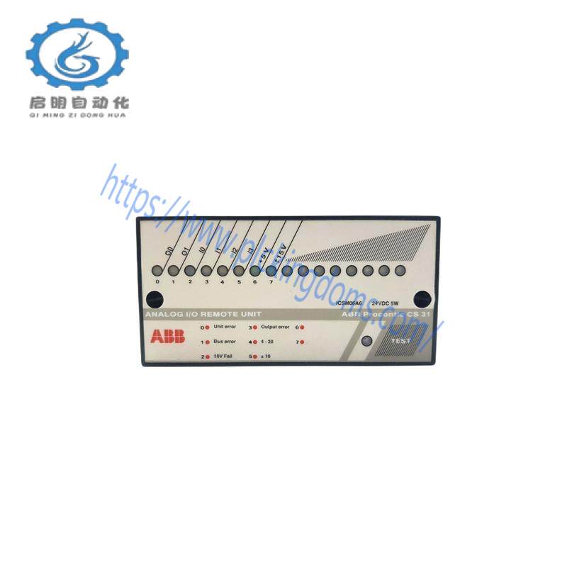 ABB ICSM06A6 FPR3350601R1062 Analog I/O Remote Unit