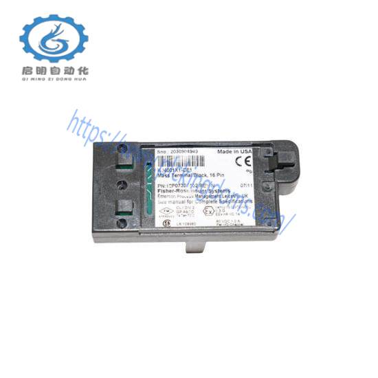 EMERSON KJ4001X1-CE1 12P0732X022 16 Pin Mass Terminal Block