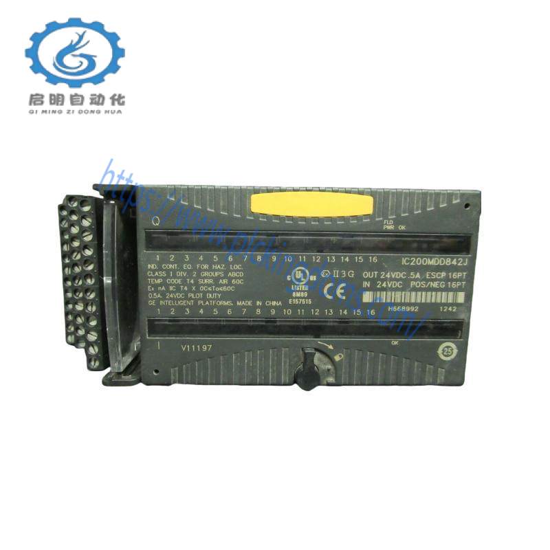 GE IC200MDD842J Mixed 24VDC Output ESCP 16 Pt Input Module