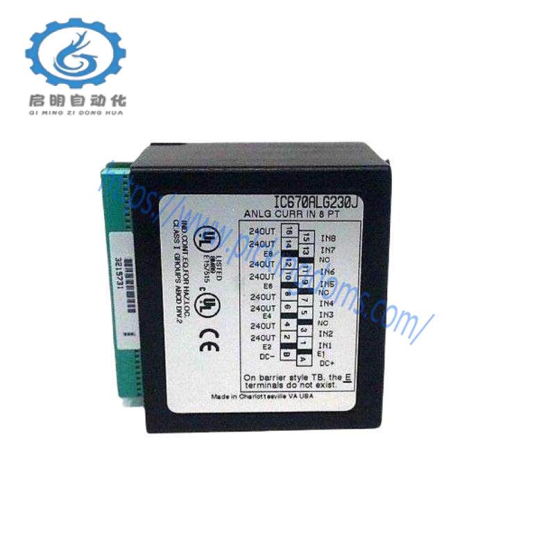 GE IC670ALG230 Analog Input Current 8 Channel Module