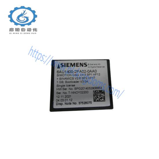 Siemens 6AU1400-2PA02-0AA0 Flash Card
