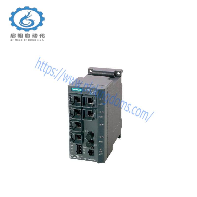 Siemens 6GK5206-1BB10-2AA3 managed ie switch, 6 x 10/100mbit/s rj45 ports