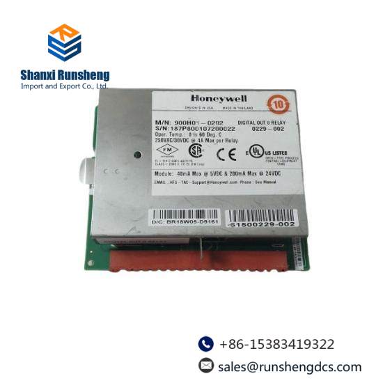 900H01-0202 Honeywell Digital Output, Relays, 8 Channel