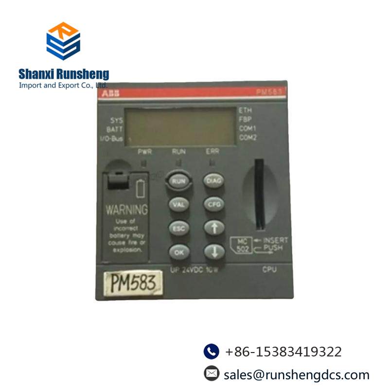 ABB AC500 CPU PM583-ETH High performance modular