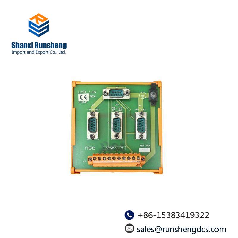 ABB CMA136 3DDE300416 Generator Relay Terminal Board