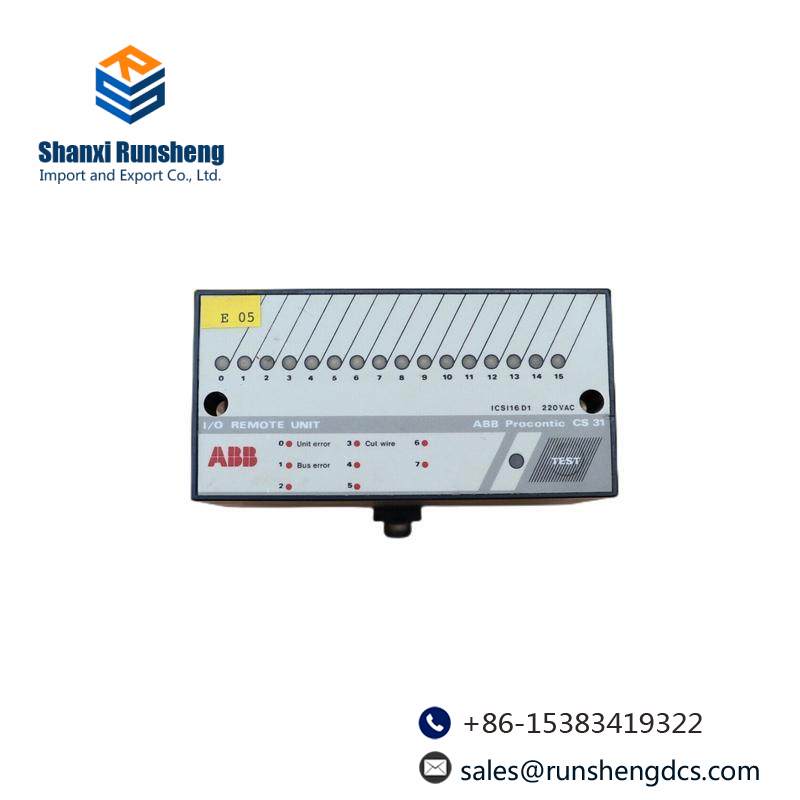 ABB ICSI16D1 I/O REMOTE UNIT PROCONTIC