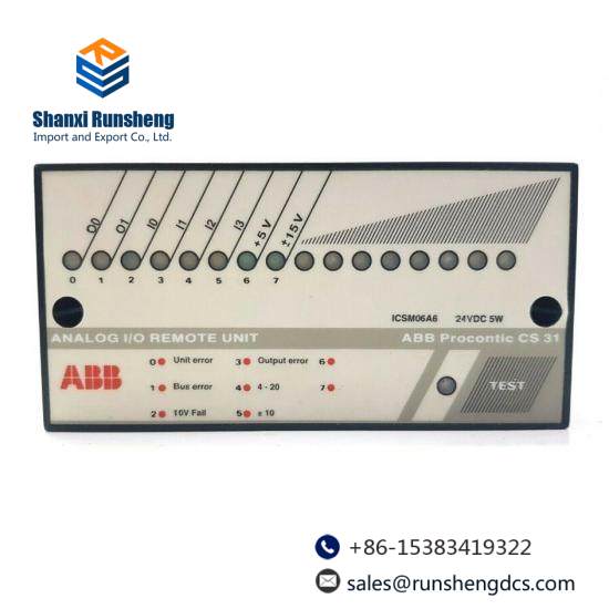 ABB ICSM06A6  Analog I/O Remote Unit