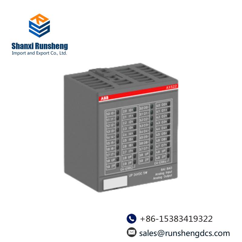 ABB AX522 8AI/8AO Power supply module
