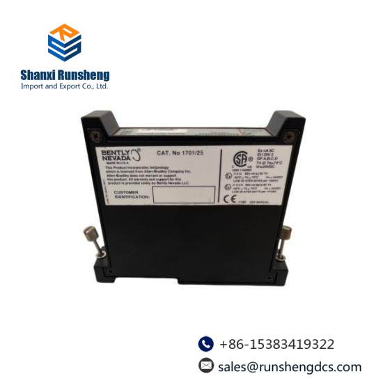 Bently Nevada 1701/25 FieldMonitor Seismic Input Monitor