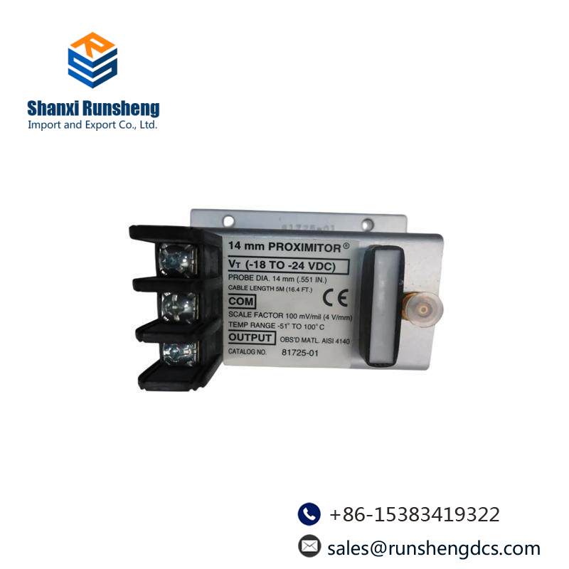 Bently Nevada 81725-02 PROXIMITOR SENSOR