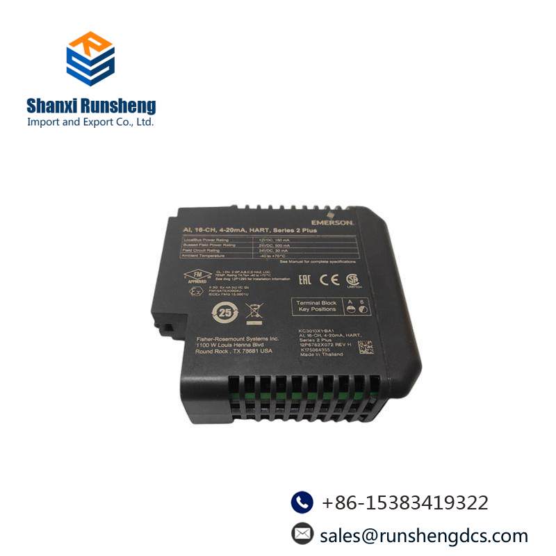Emerson KC3010X1-BA1 12P6762X062 Traditional I/O
