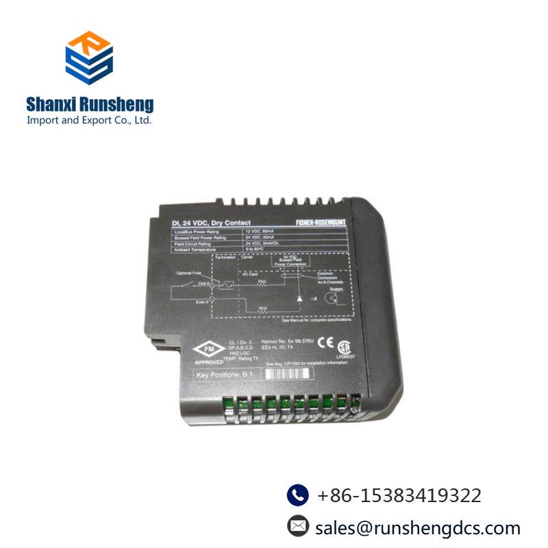 Emerson KJ3001X1-BB1 12P0550X132 VE4001S2T2 Contact Card