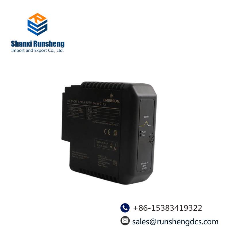 EMERSON KJ3204X1-BA1 12P3275X032 Series 2 Card