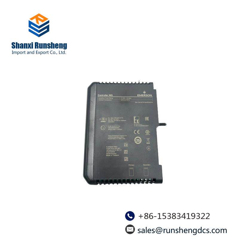 Emerson VE3008 KJ2005X1-MQ1 12P6381X052 MQ Controller