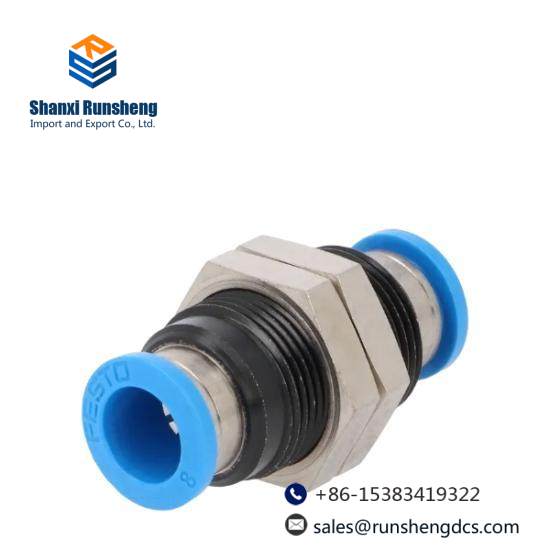 FESTO QSS-8 153159  Push-In Bulkhead Connector 8mm NOP
