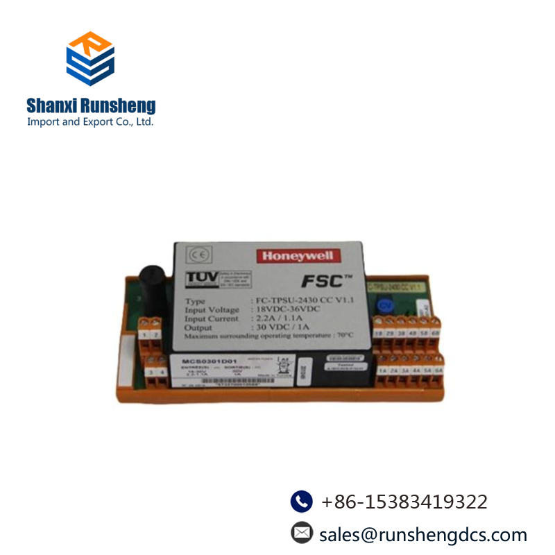 HONEYWELL FC-BSN-1608 SAFE NAMUR SENSOR CONVERTER DCS MODULE