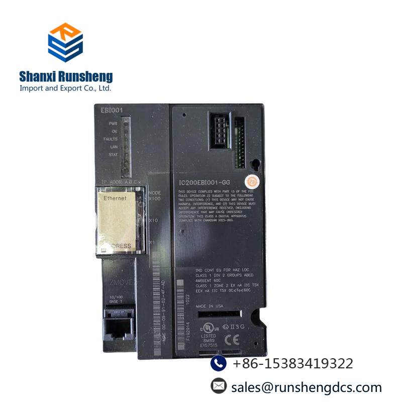 GE IC200EBI001 Ethernet Network Interface Unit