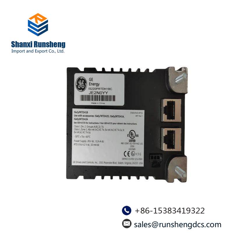 GE IS220PRTDH1B RTD I/O module