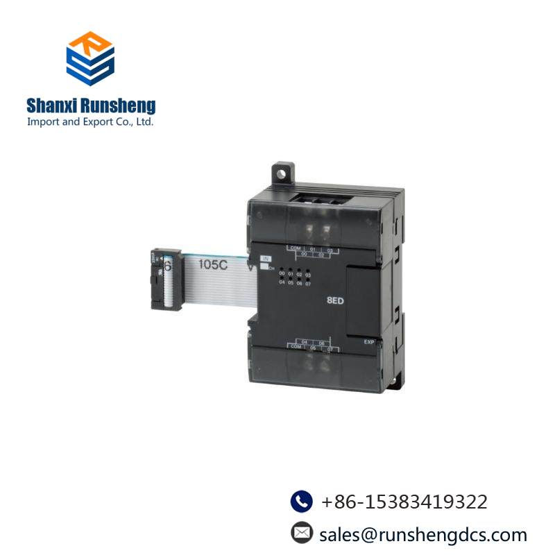 OMRON CP1W-8ER I/O expansion unit, 4 x thermocouple inputs type J, K