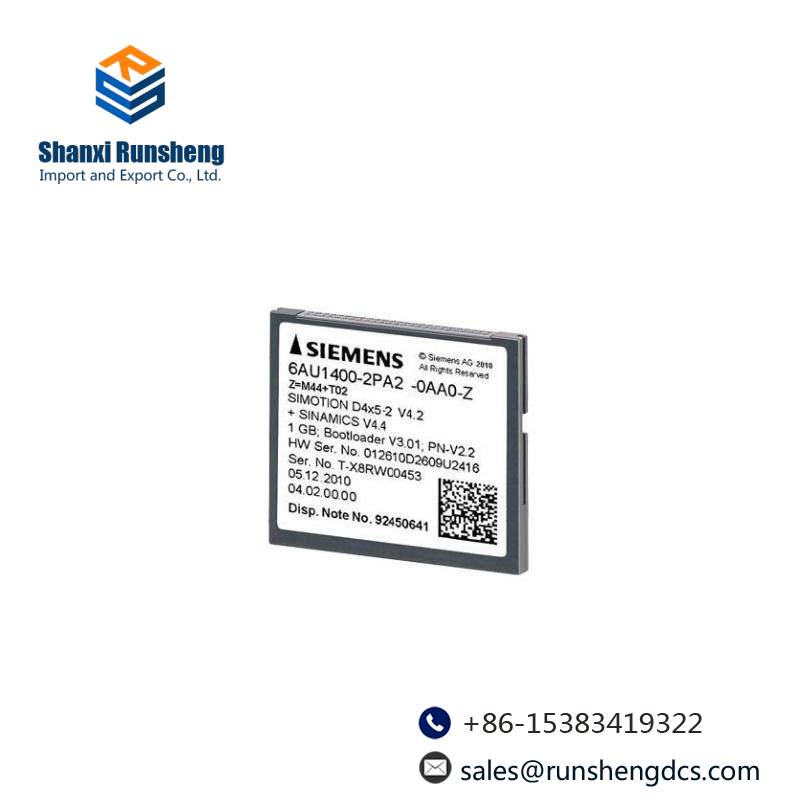 SIEMENS 6AU1400-2PA02-0AA0 1 GB Compact Flash Card