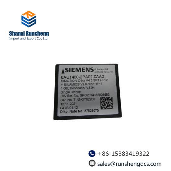 Siemens 6AU1400-2PA02-0AA0 Flash Card