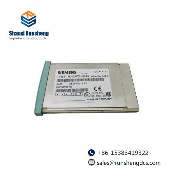 Siemens 6ES7 952-0AF00-0AA0  RAM Memory Card - 4MB