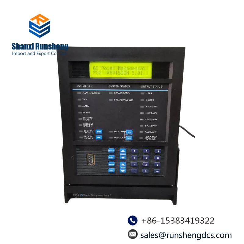 GE SR750-P5-G5-S5-HI-A20-R FEEDER MANAGEMENT RELAY