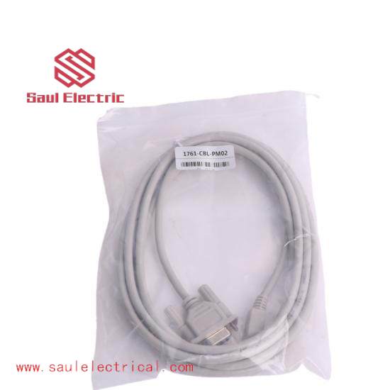 1761-CBL-PM02 8-Pin Mini DIN to 9-Pin D Shell RS232 Cable