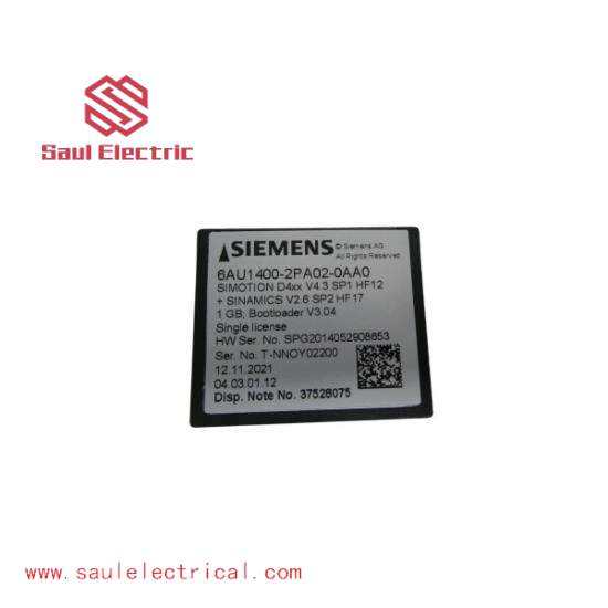 Siemens 6AU1400-2PA02-0AA0 Flash Card