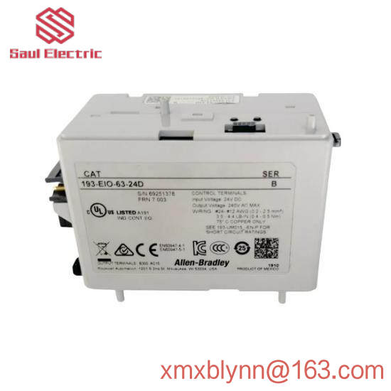193-EIO-63-24D  193EIO6324D I/O Overload Control Module Relay
