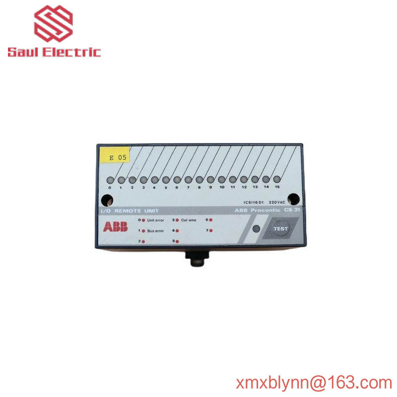 ABB Procontic CS31  ICSI16D1 I/O REMOTE UNIT PROCONTIC