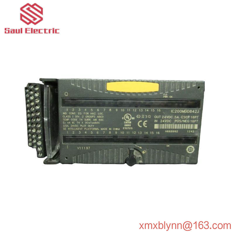 GE IC200MDD842J Mixed 24VDC Output ESCP 16 Pt Input Module