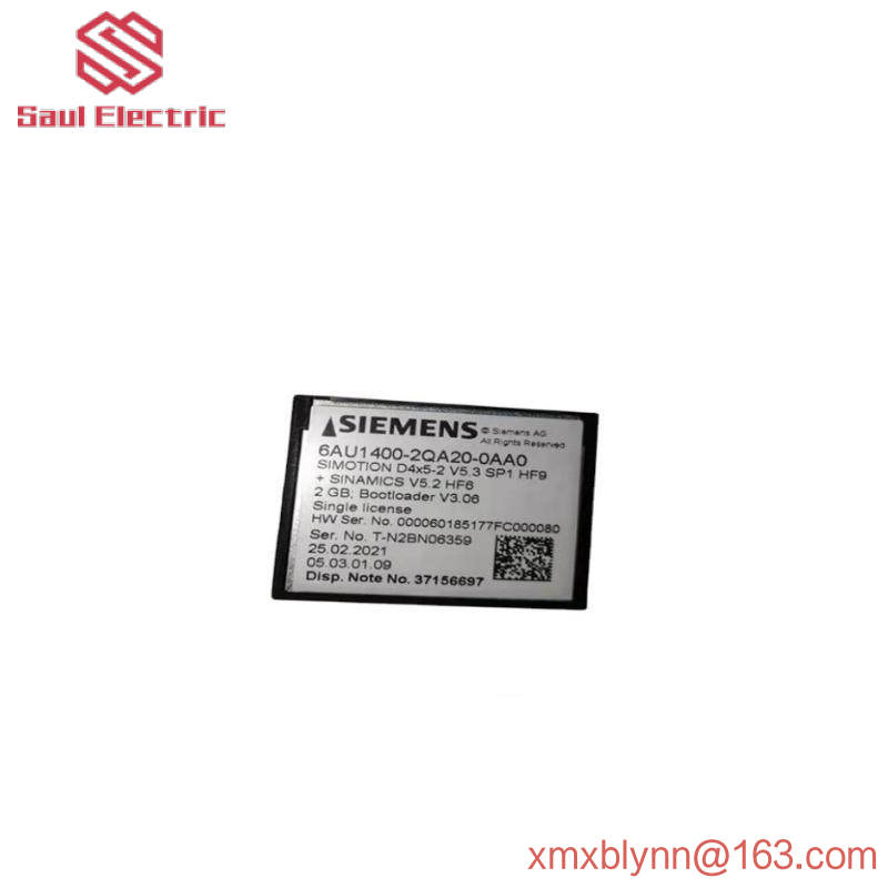 SIEMENS 6AU1400-2QA20-0AA0 Compact Flash Card