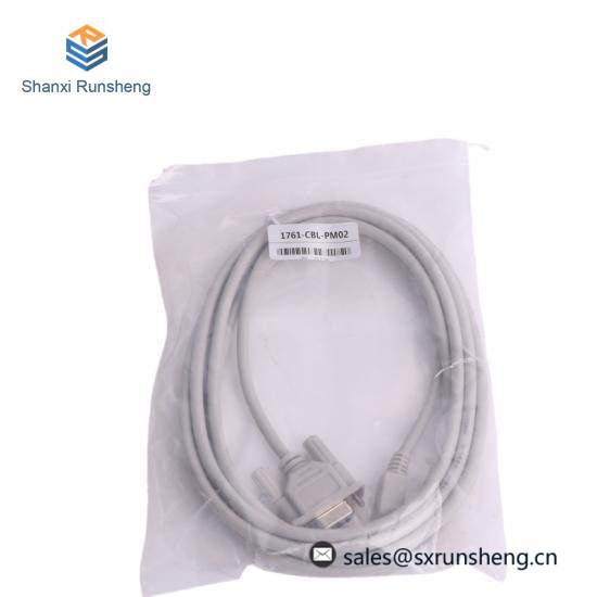 1761-CBL-PM02 8-Pin Mini DIN to 9-Pin D Shell RS232 Cable