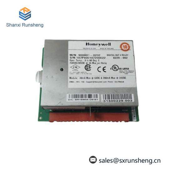 900H01-0202 Honeywell Digital Output, Relays, 8 Channel