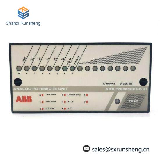 ABB ICSM06A6  Analog I/O Remote Unit