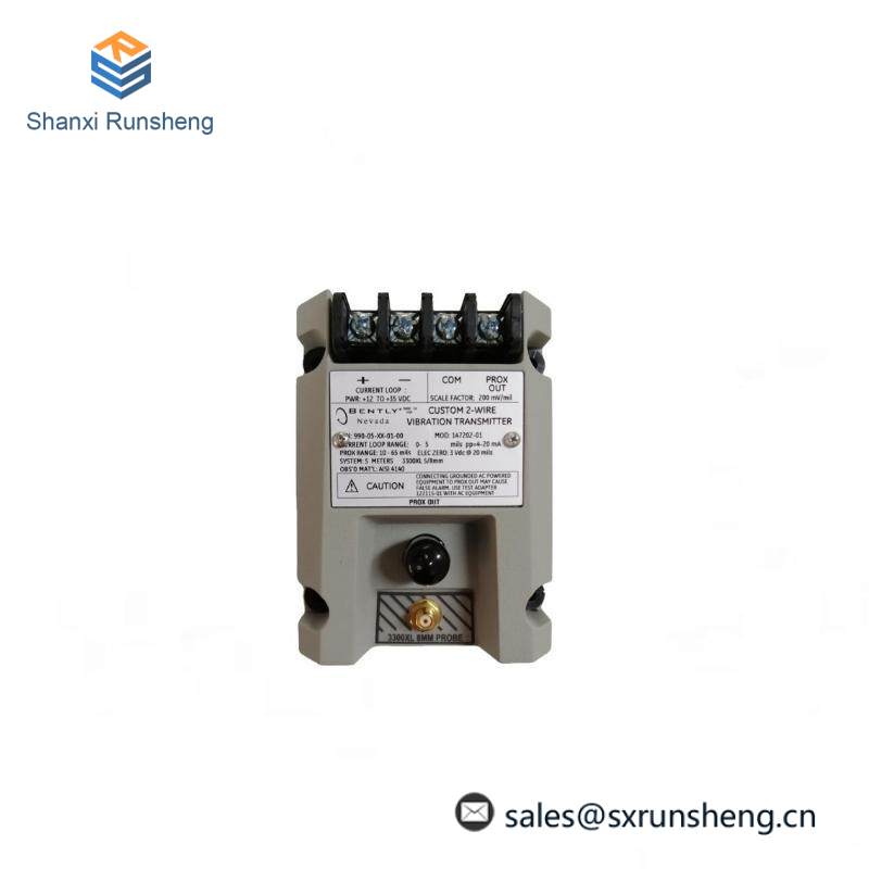 BENTLY NEVADA 990-10-XX-01-05 MOD:285169-01 Vibration Transmitter