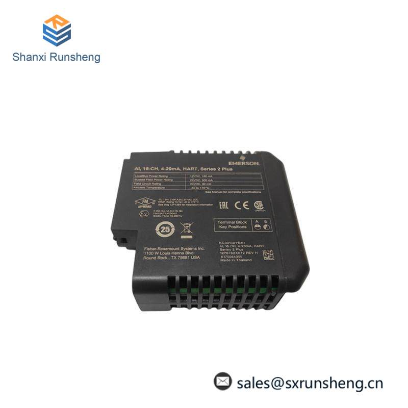 Emerson KC3010X1-BA1 12P6762X062 Traditional I/O