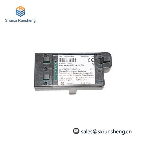 EMERSON KJ4001X1-CE1 12P0732X022 16 Pin Mass Terminal Block