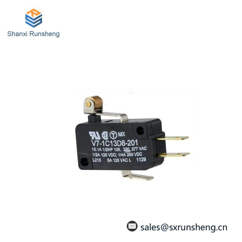 HONEYWELL V7-1C13D8-201 SPDT Roller Lever Microswitch 15 A, V7 Series