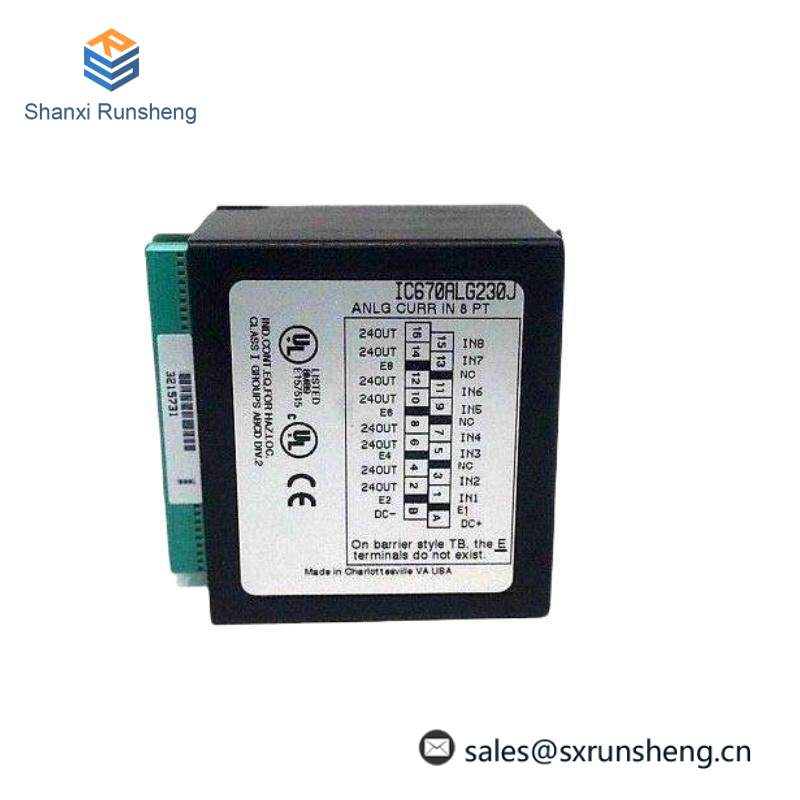 GE IC670ALG230 Analog Input Current 8 Channel Module