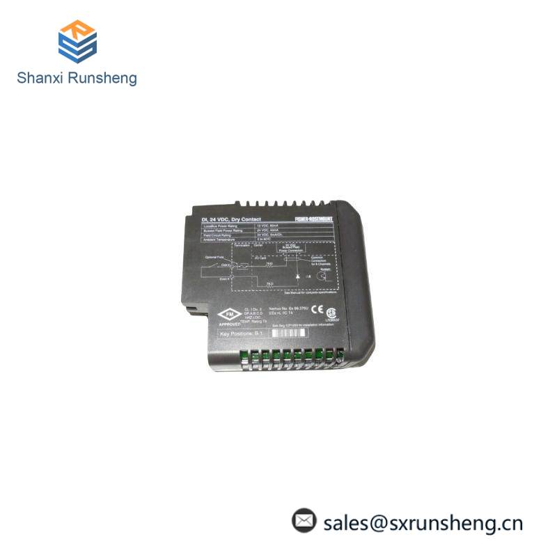 EMERSON KJ3001X1-BB1 12P0550X132 DI 8-Channel 24 VDC Dry Contact Card