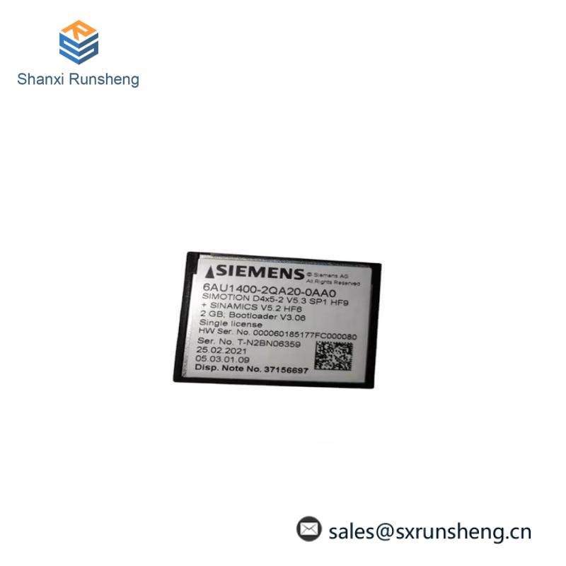SIEMENS 6AU1400-2QA20-0AA0 Compact Flash Card