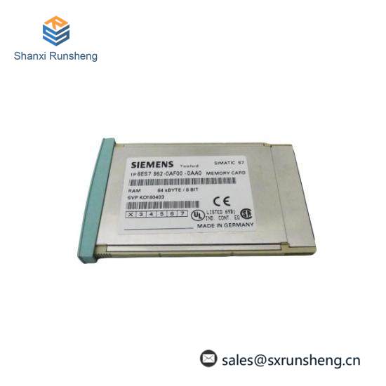 Siemens 6ES7 952-0AF00-0AA0  RAM Memory Card - 4MB