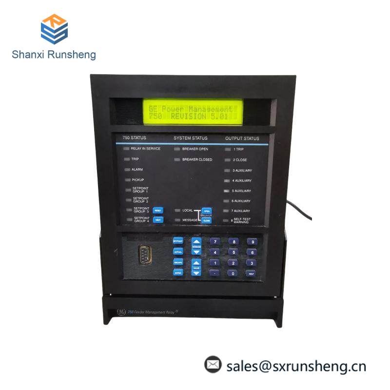 GE SR750-P5-G5-S5-HI-A20-R FEEDER MANAGEMENT RELAY