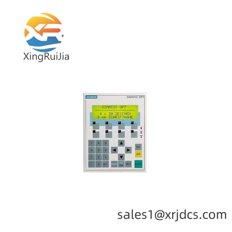 SIEMENS 6AV3607-1JC00-0AX1 Operator Panel OP7/PP LC Display