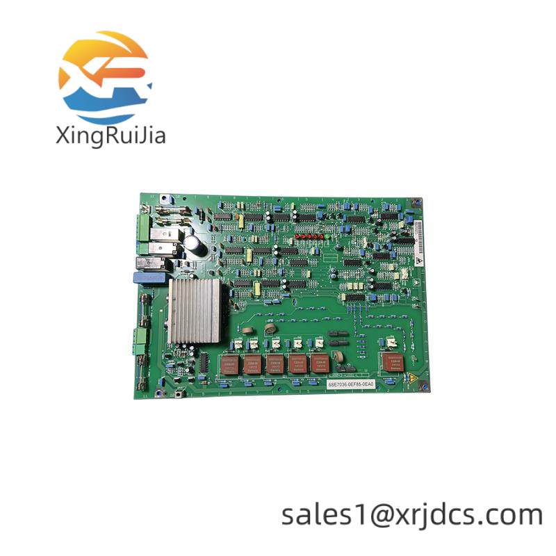 SIEMENS 6SE7036-0EF85-0EA0 PC BOARD ASSEMBLY